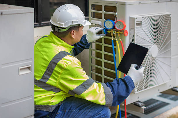 Professional Hvac technician working in McLoud, OK